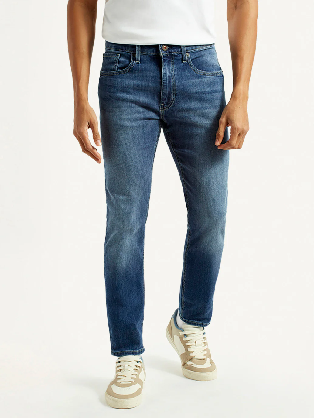 Men's 512 Blue Slim Tapered Fit Mid Rise Jeans - Image 3