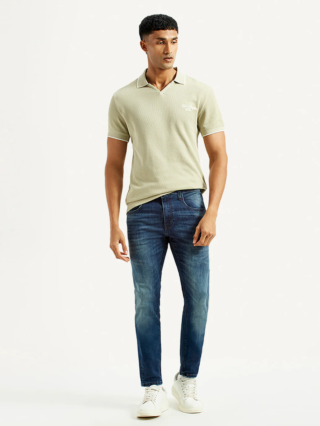 Men's 512 Blue Slim Tapered Fit Mid Rise Jeans