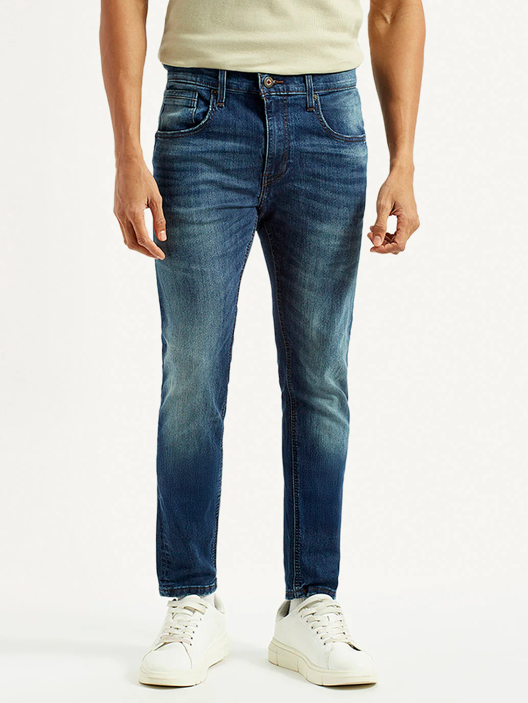 Men's 512 Blue Slim Tapered Fit Mid Rise Jeans - Image 3