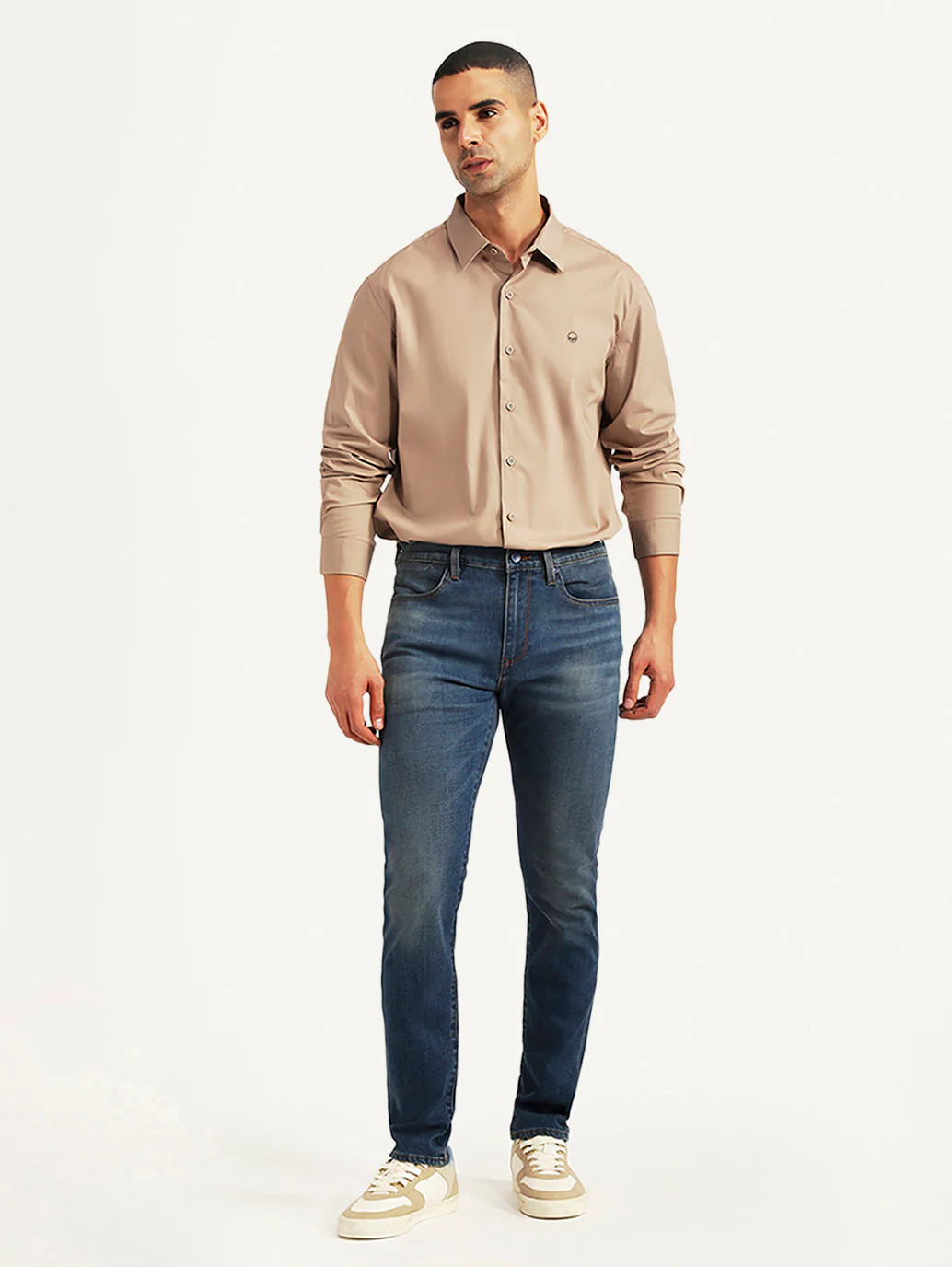 Men's Redloop 512 Blue Slim Tapered Fit Mid Rise Jeans - Image 7