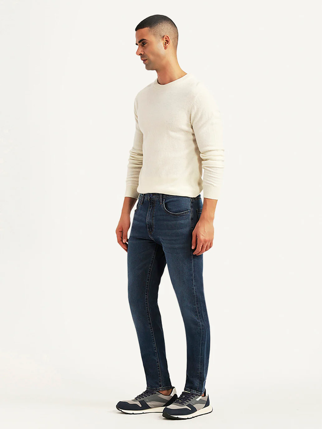 Men's Redloop 512 Blue Slim Tapered Fit Mid Rise Jeans - Image 6