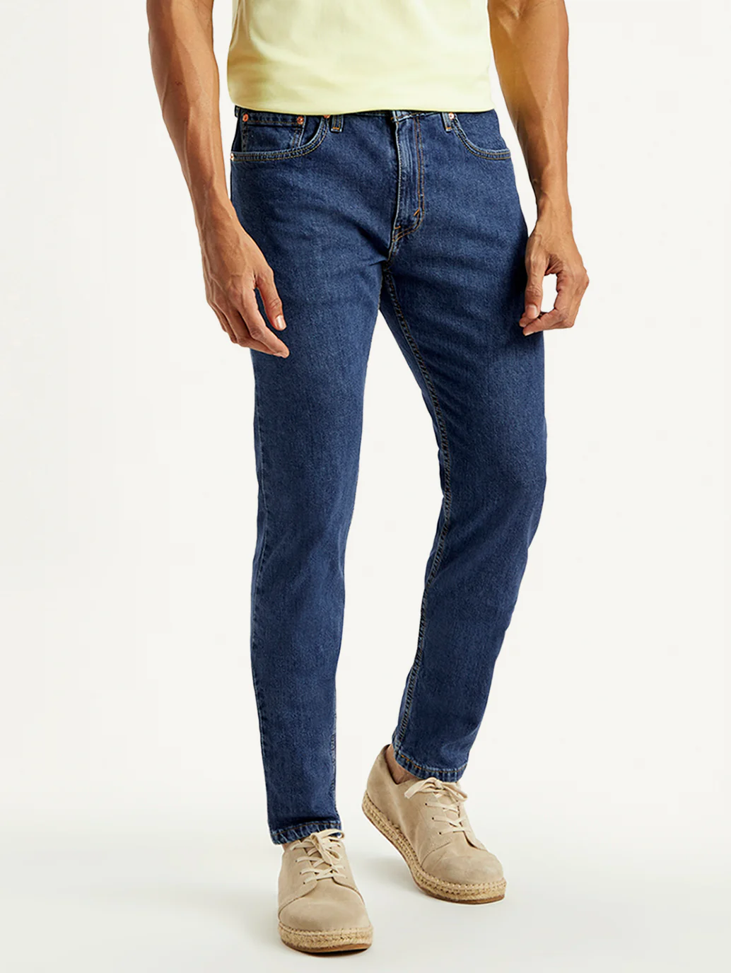 Men's 512 Blue Slim Tapered Fit Mid Rise Jeans - Image 2