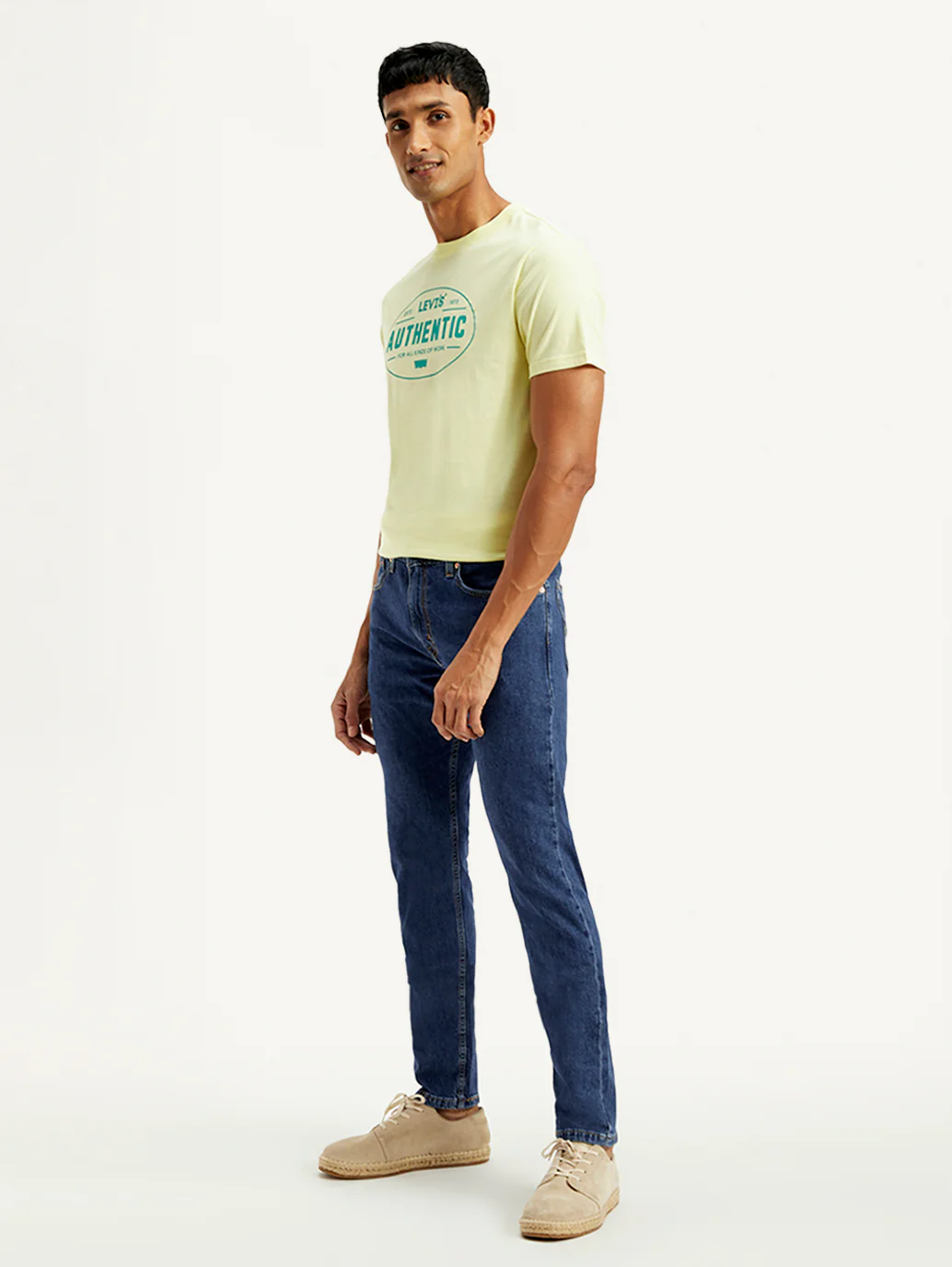 Men's 512 Blue Slim Tapered Fit Mid Rise Jeans - Image 5