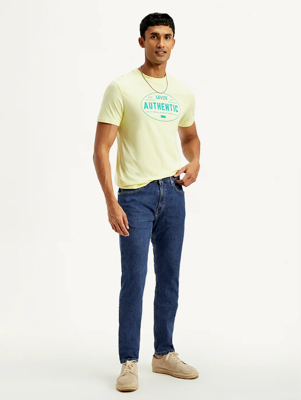 Men's 512 Blue Slim Tapered Fit Mid Rise Jeans - Image 7