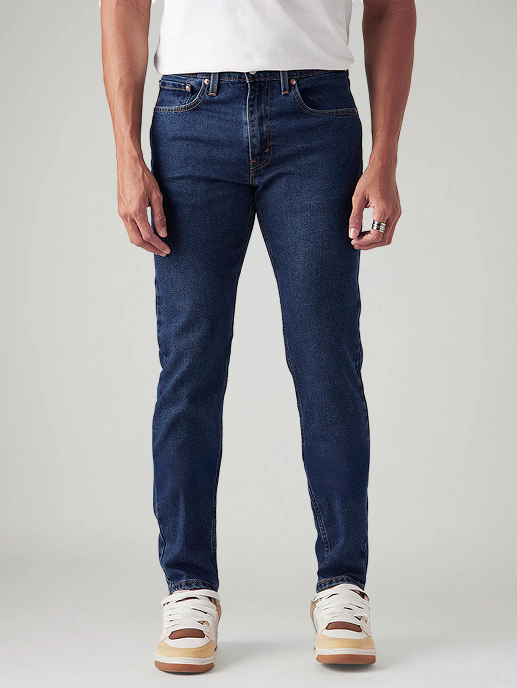 Men's 512 Blue Slim Tapered Fit Mid Rise Jeans - Image 3