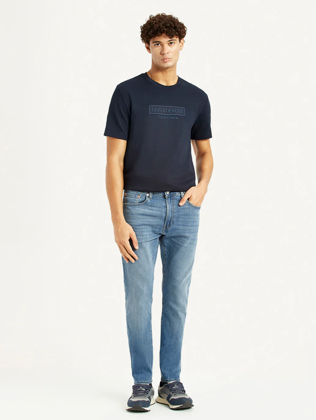Men's 512 Blue Slim Tapered Fit Mid Rise Selvedge Jeans - Image 6