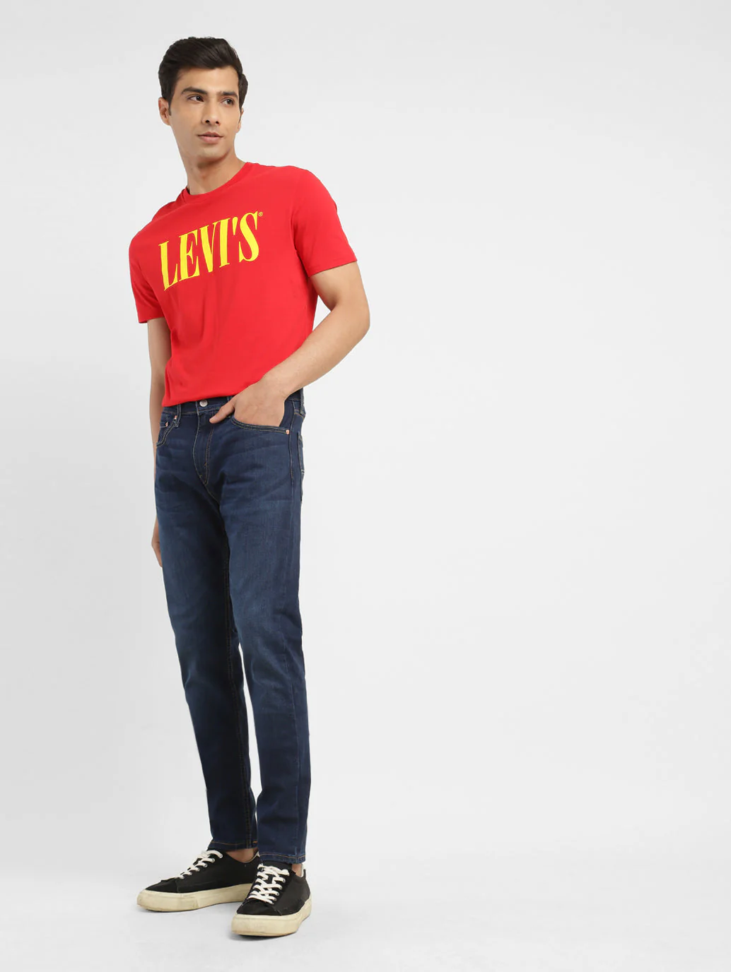 Men's 512 Blue Slim Tapered Fit Mid Rise Jeans