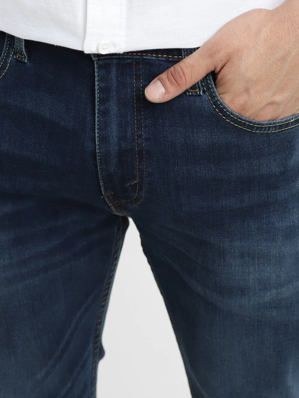 Men's 512 Blue Slim Tapered Fit Mid Rise Jeans - Image 7