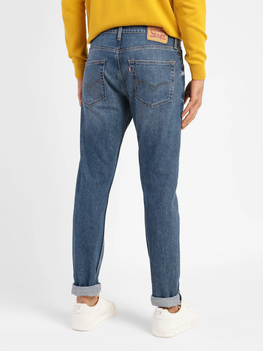 Men's 512 Blue Slim Tapered Fit Mid Rise Jeans - Image 3