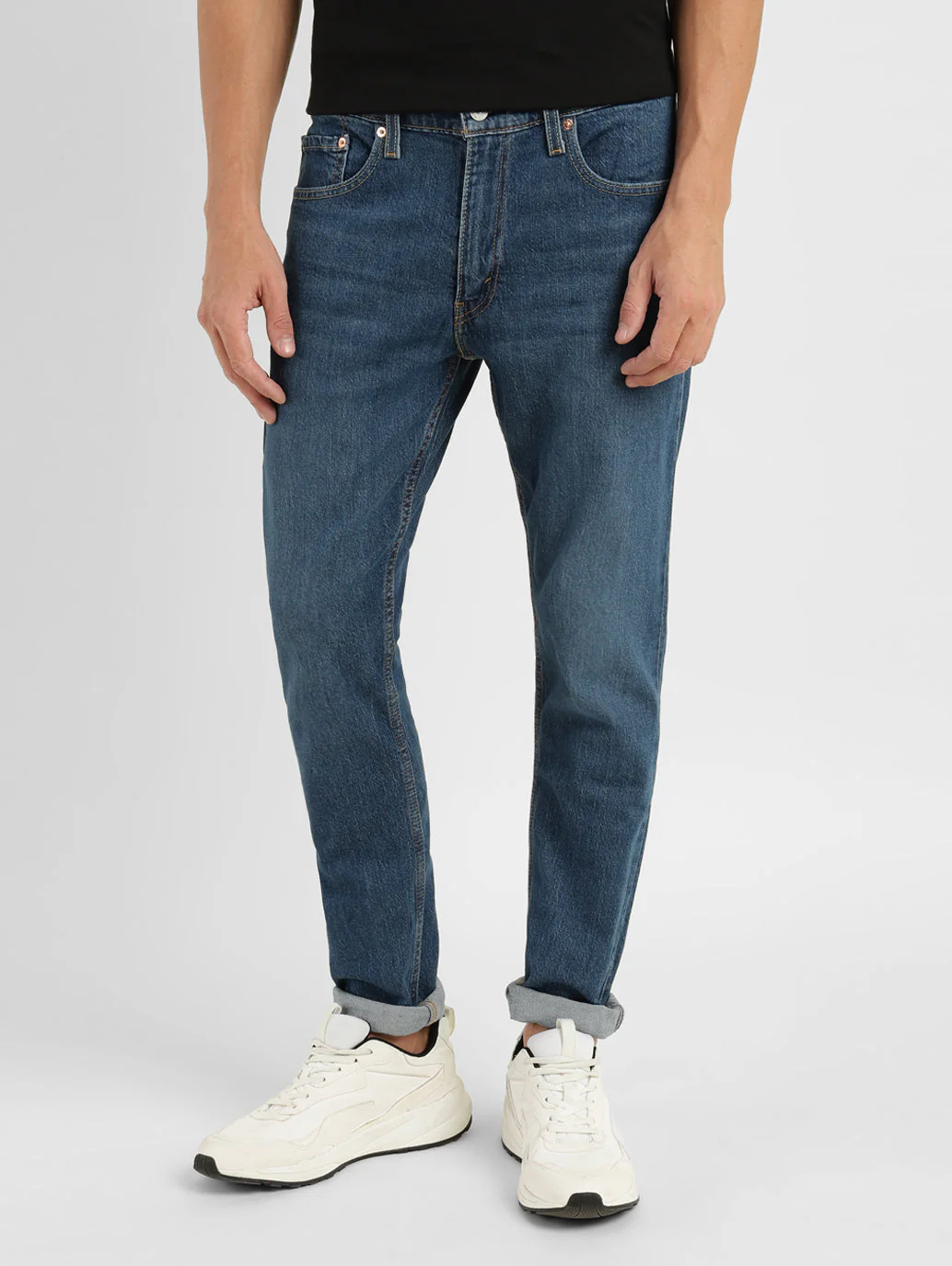 Men's 512 Blue Slim Tapered Fit Mid Rise Jeans