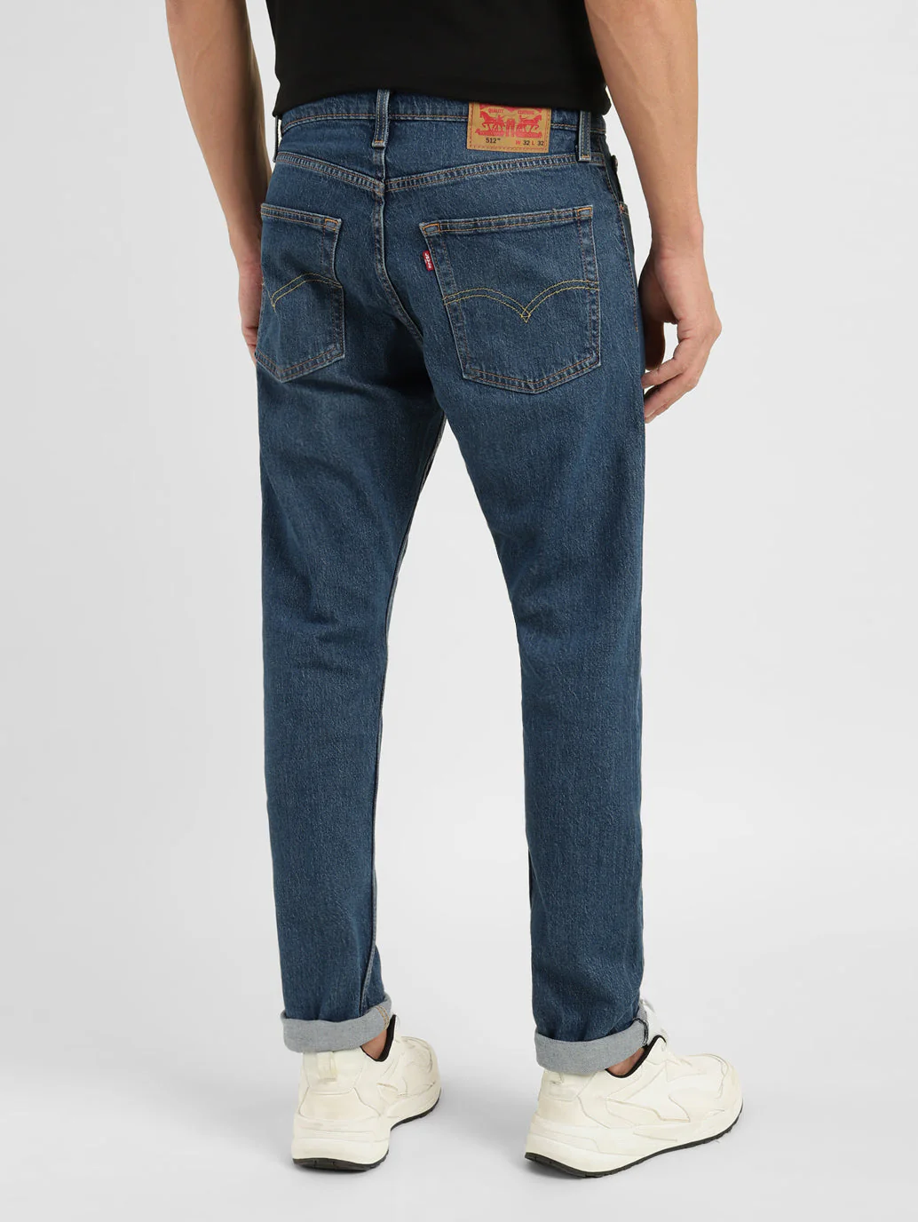 Men's 512 Blue Slim Tapered Fit Mid Rise Jeans - Image 3