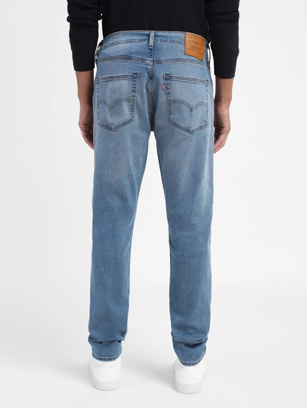 Men's 512 Blue Slim Tapered Fit Mid Rise Jeans - Image 3