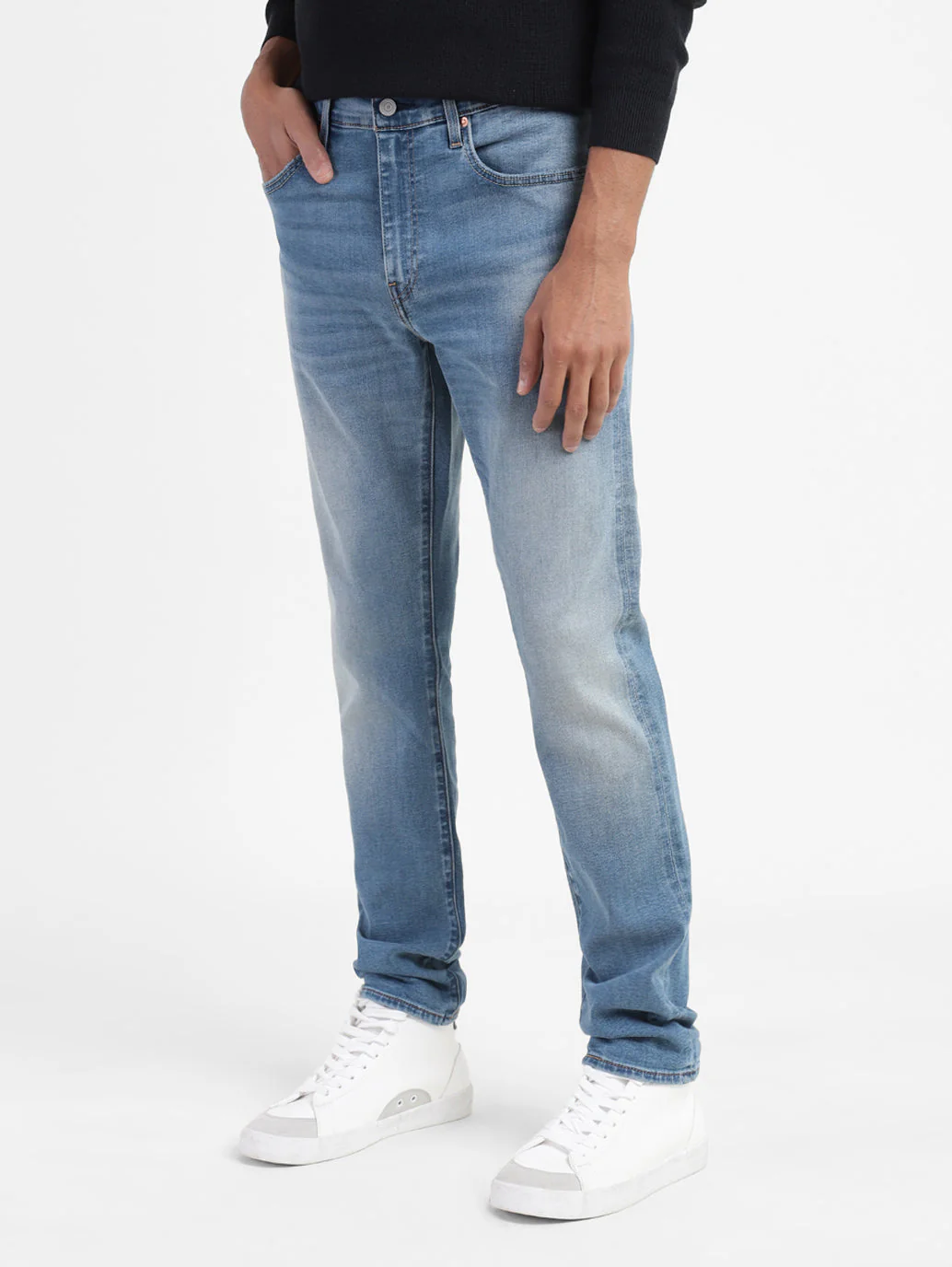 Men's 512 Blue Slim Tapered Fit Mid Rise Jeans - Image 5