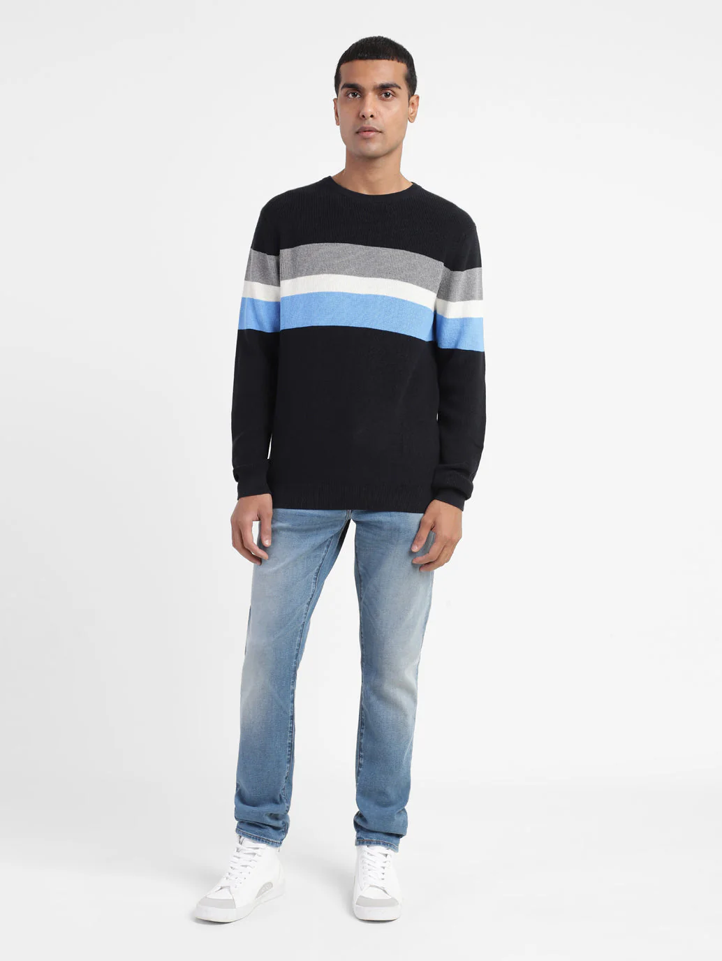 Men's 512 Blue Slim Tapered Fit Mid Rise Jeans - Image 7