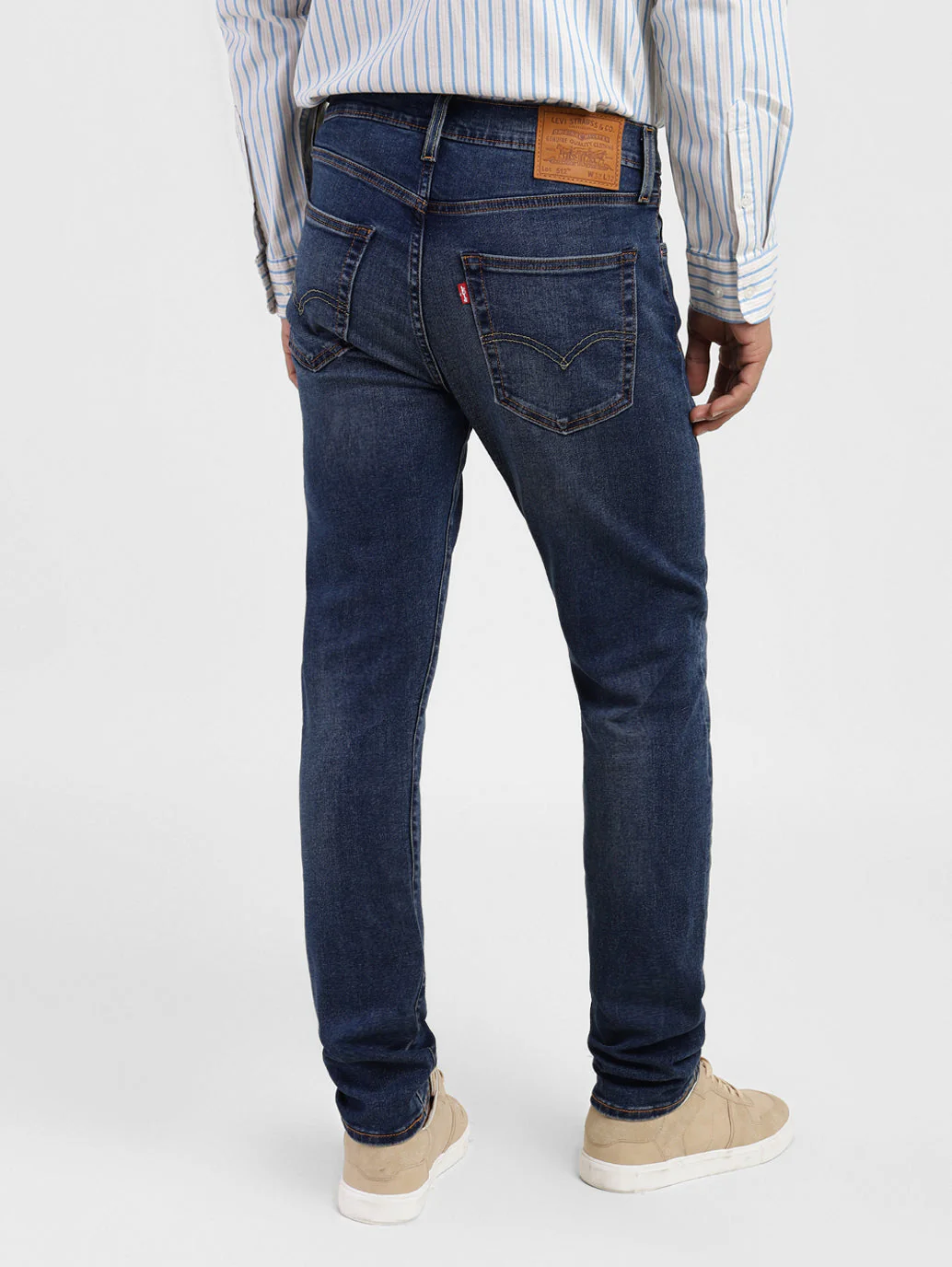 Men's 512 Blue Slim Tapered Fit Mid Rise Jeans - Image 2