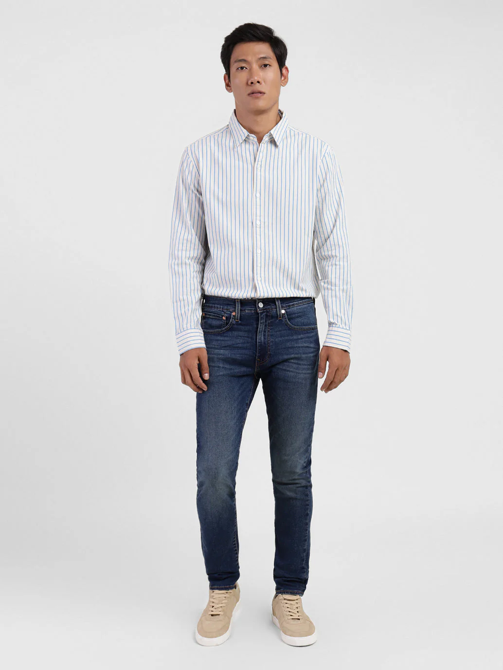 Men's 512 Blue Slim Tapered Fit Mid Rise Jeans - Image 8