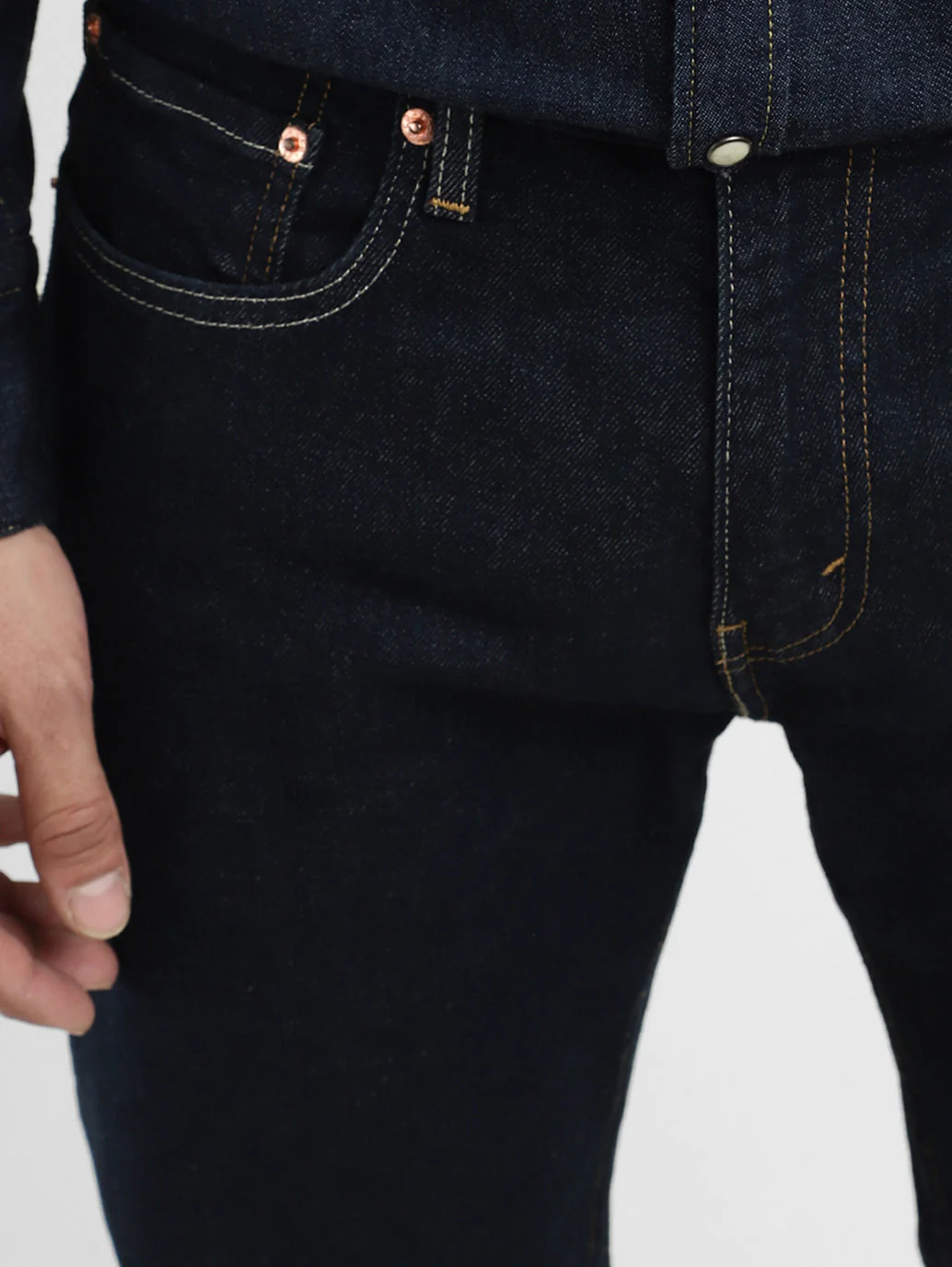 Men's 512 Navy Blue Slim Tapered Fit Mid Rise Jeans - Image 7
