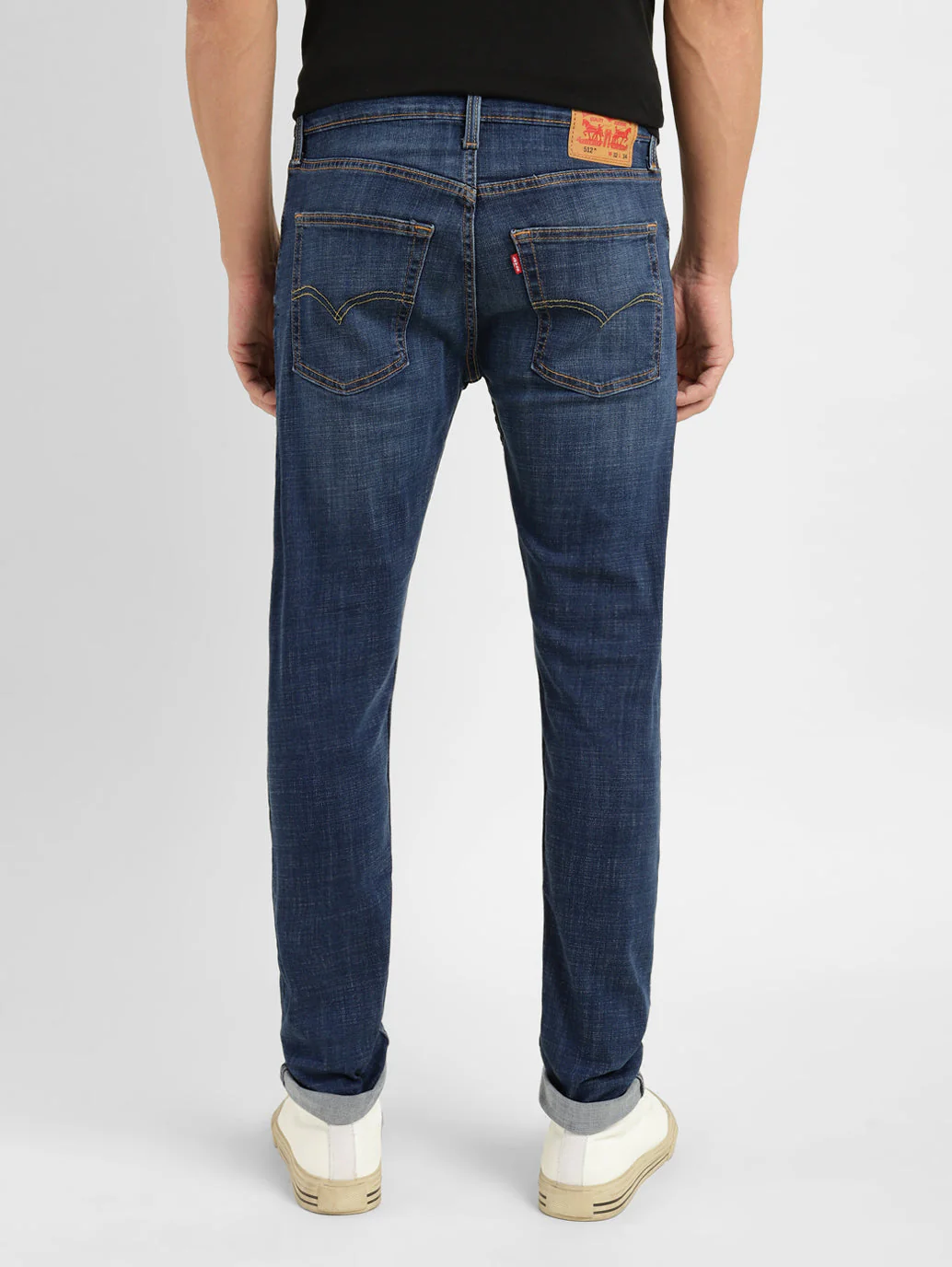 Men's 512 Blue Slim Tapered Fit Mid Rise Jeans - Image 3