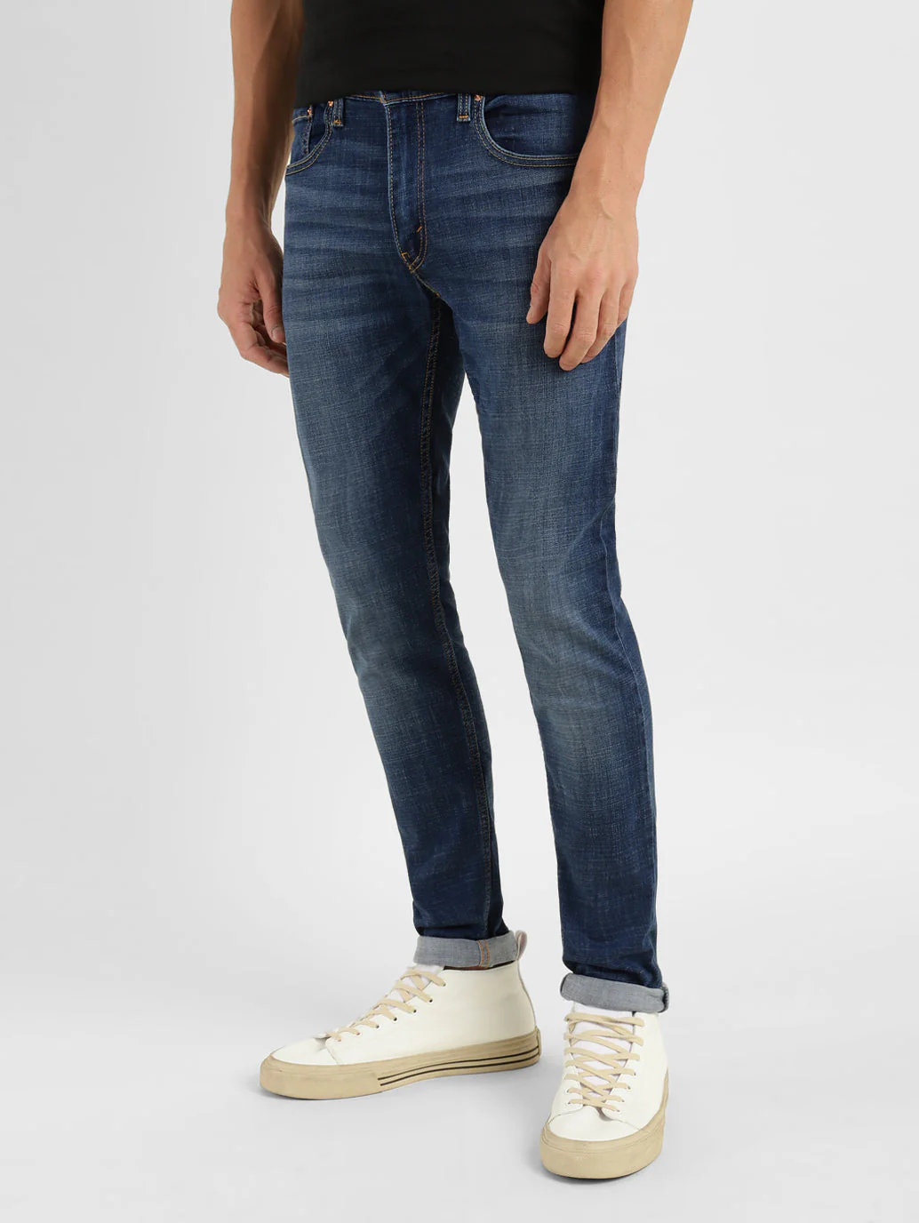 Men's 512 Blue Slim Tapered Fit Mid Rise Jeans - Image 5