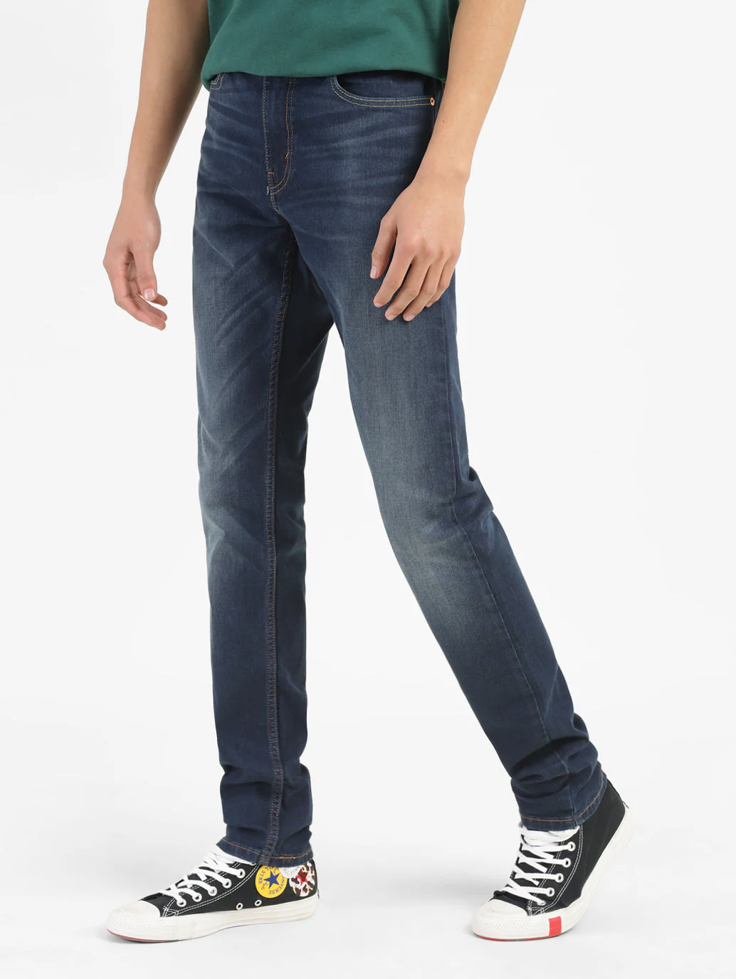 Men's 512 Blue Slim Tapered Fit Mid Rise Jeans - Image 5