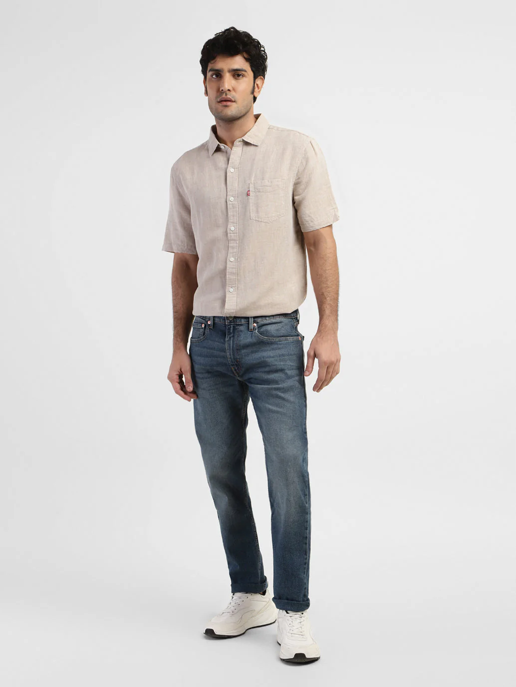 Men's 512 Blue Slim Tapered Fit Mid Rise Jeans