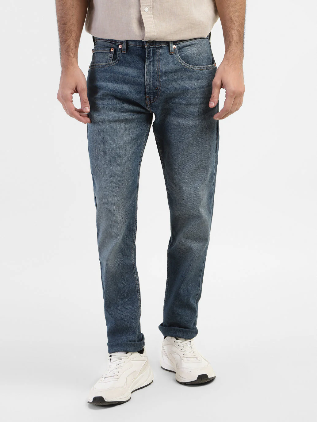 Men's 512 Blue Slim Tapered Fit Mid Rise Jeans - Image 2