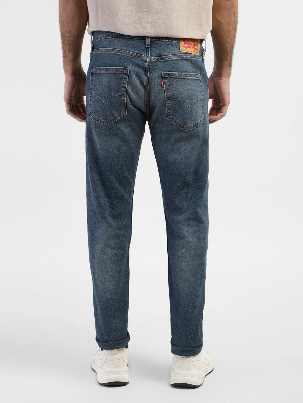 Men's 512 Blue Slim Tapered Fit Mid Rise Jeans - Image 3