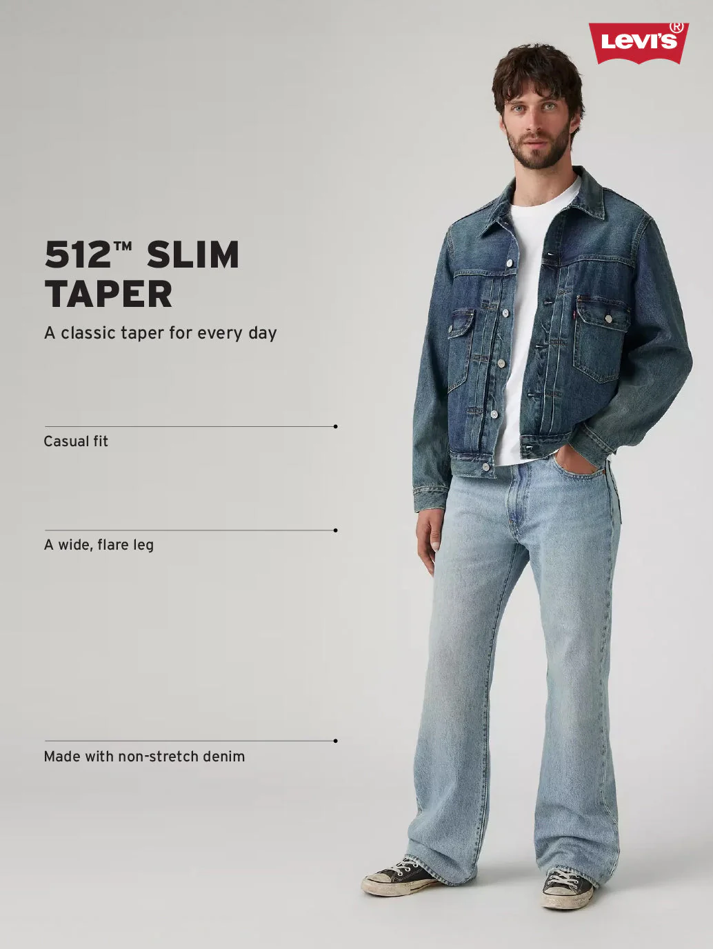 Men's 512 Blue Slim Tapered Fit Mid Rise Jeans - Image 4