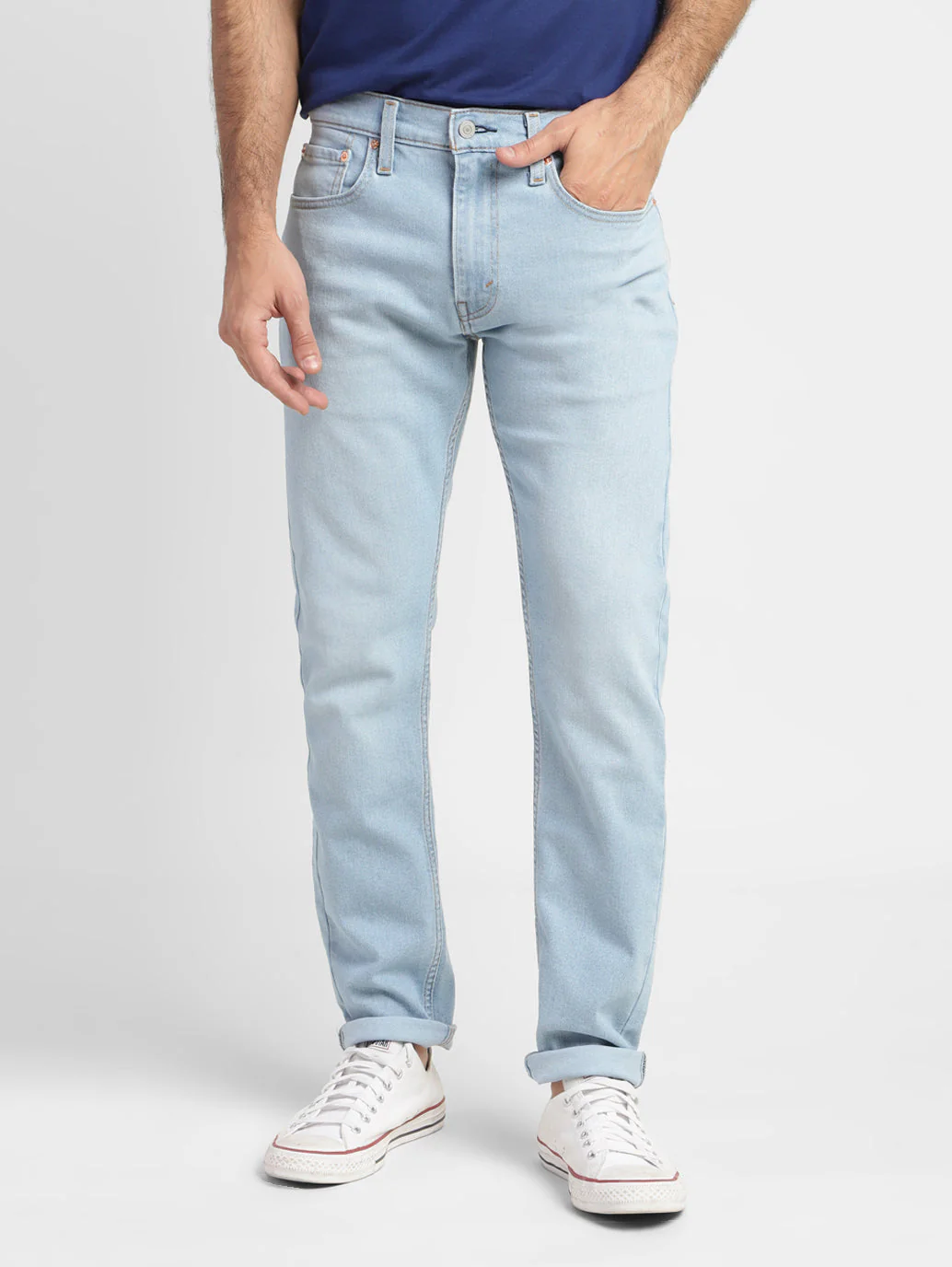 Men's 512 Blue Slim Tapered Fit Mid Rise Jeans - Image 2