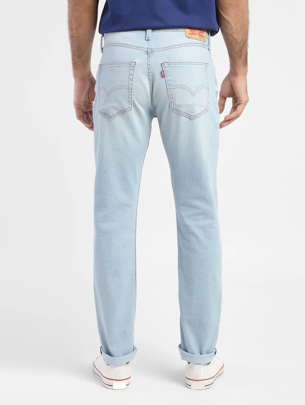 Men's 512 Blue Slim Tapered Fit Mid Rise Jeans - Image 3