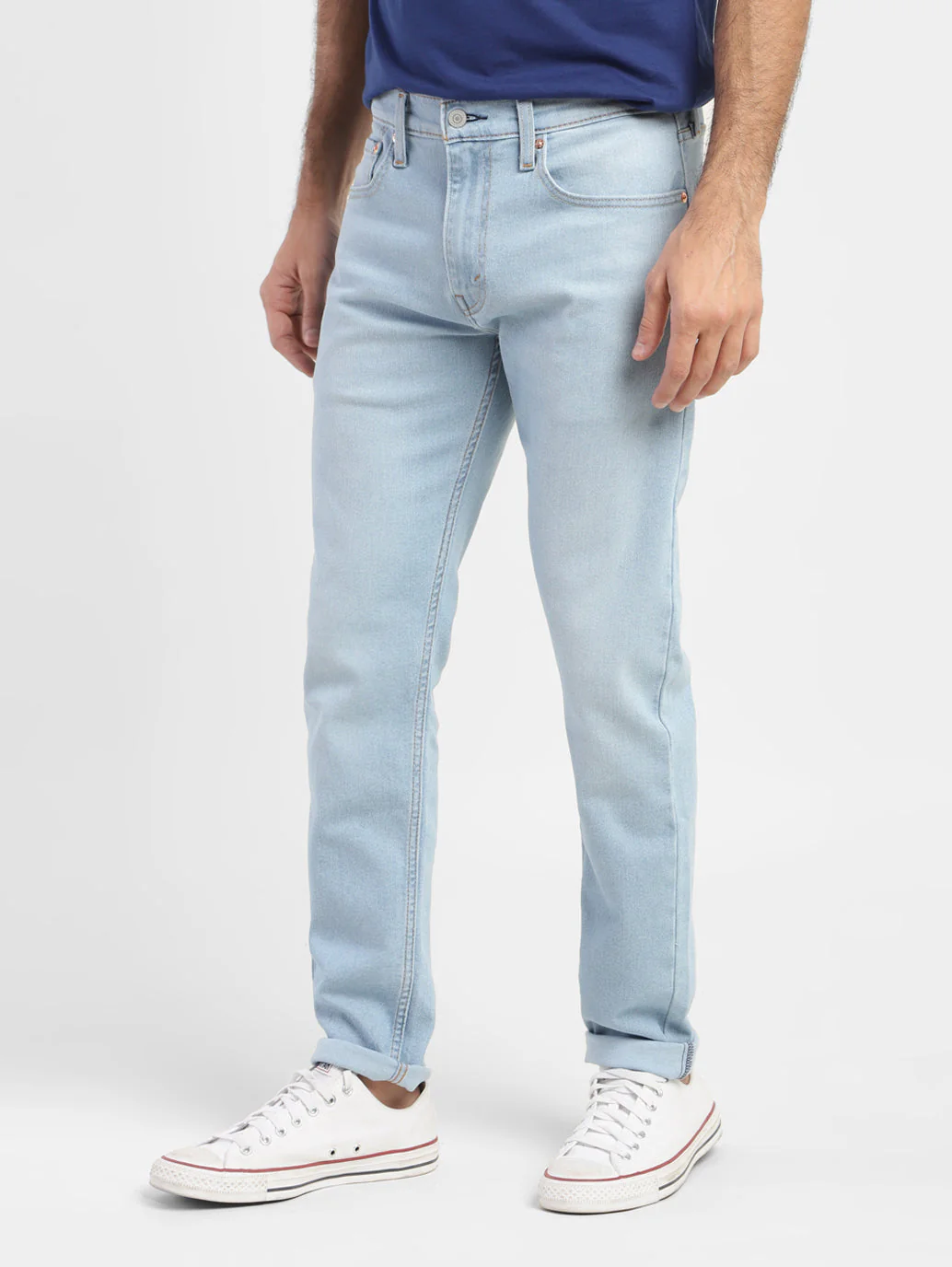Men's 512 Blue Slim Tapered Fit Mid Rise Jeans - Image 5