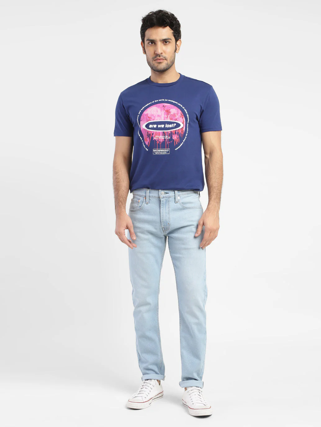 Men's 512 Blue Slim Tapered Fit Mid Rise Jeans - Image 8