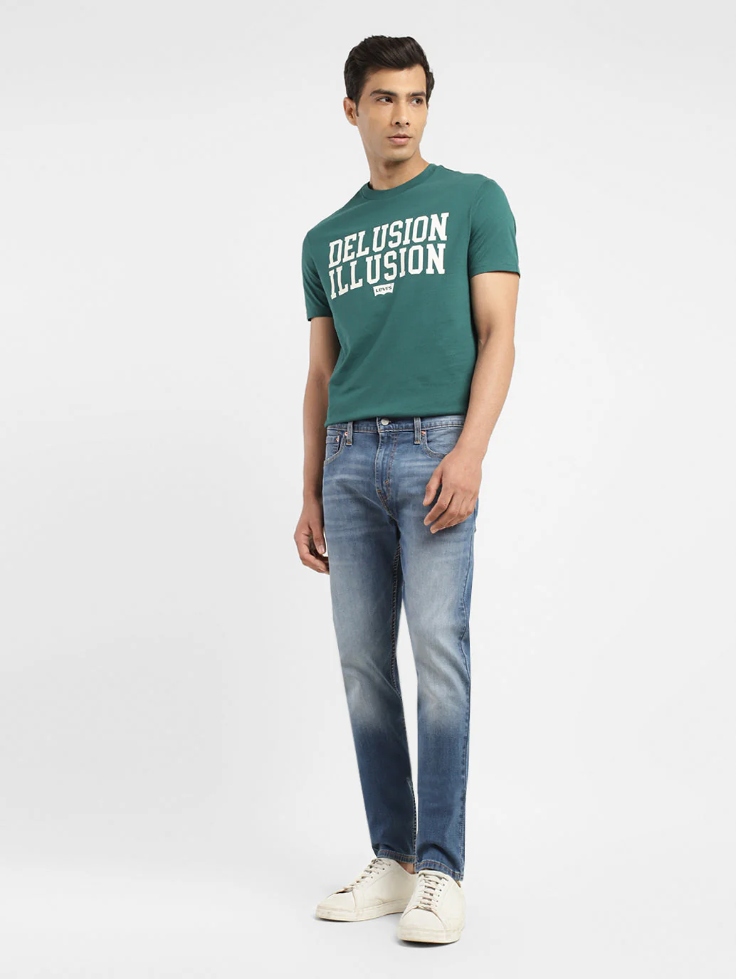 Men's 512 Blue Slim Tapered Fit Mid Rise Jeans