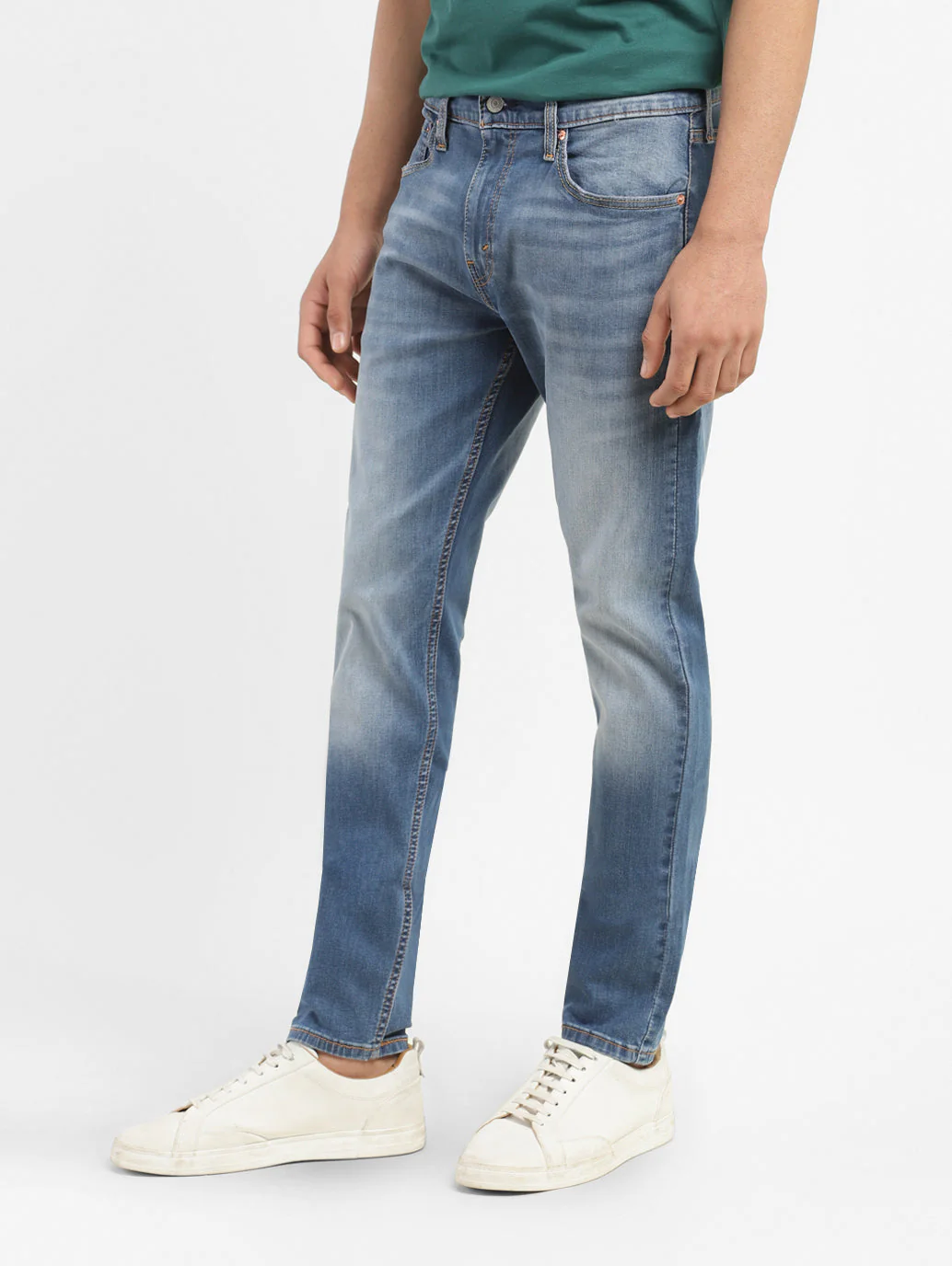 Men's 512 Blue Slim Tapered Fit Mid Rise Jeans - Image 3