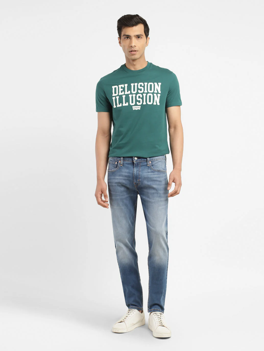 Men's 512 Blue Slim Tapered Fit Mid Rise Jeans - Image 6