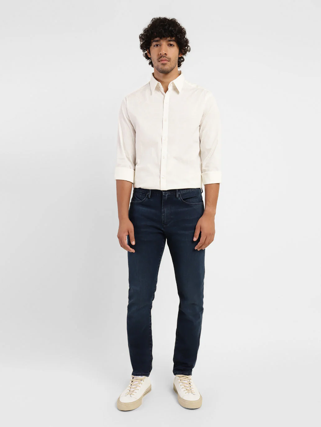 Men's Redloop 512 Blue Slim Tapered Fit Mid Rise Jeans - Image 8