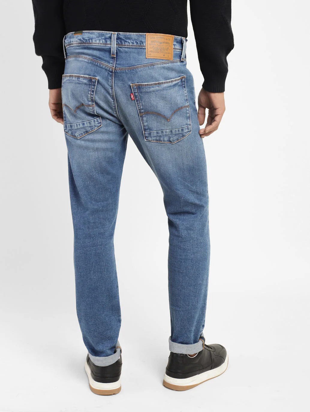 Men's 512 Blue Slim Tapered Fit Mid Rise Jeans - Image 3