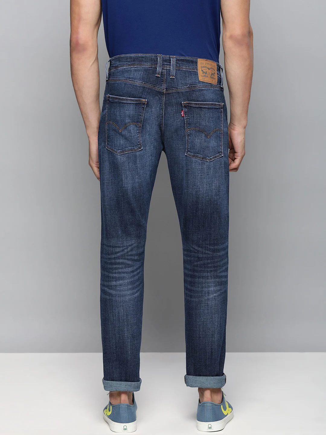 Men's 512 Blue Slim Tapered Fit Mid Rise Jeans - Image 2