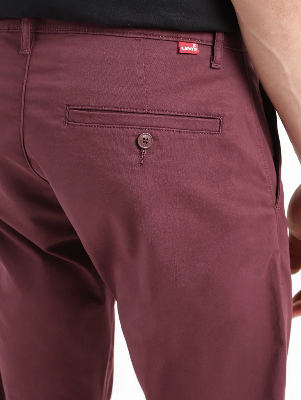 Men's 512 Maroon Slim Tapered Fit Chinos - Image 10