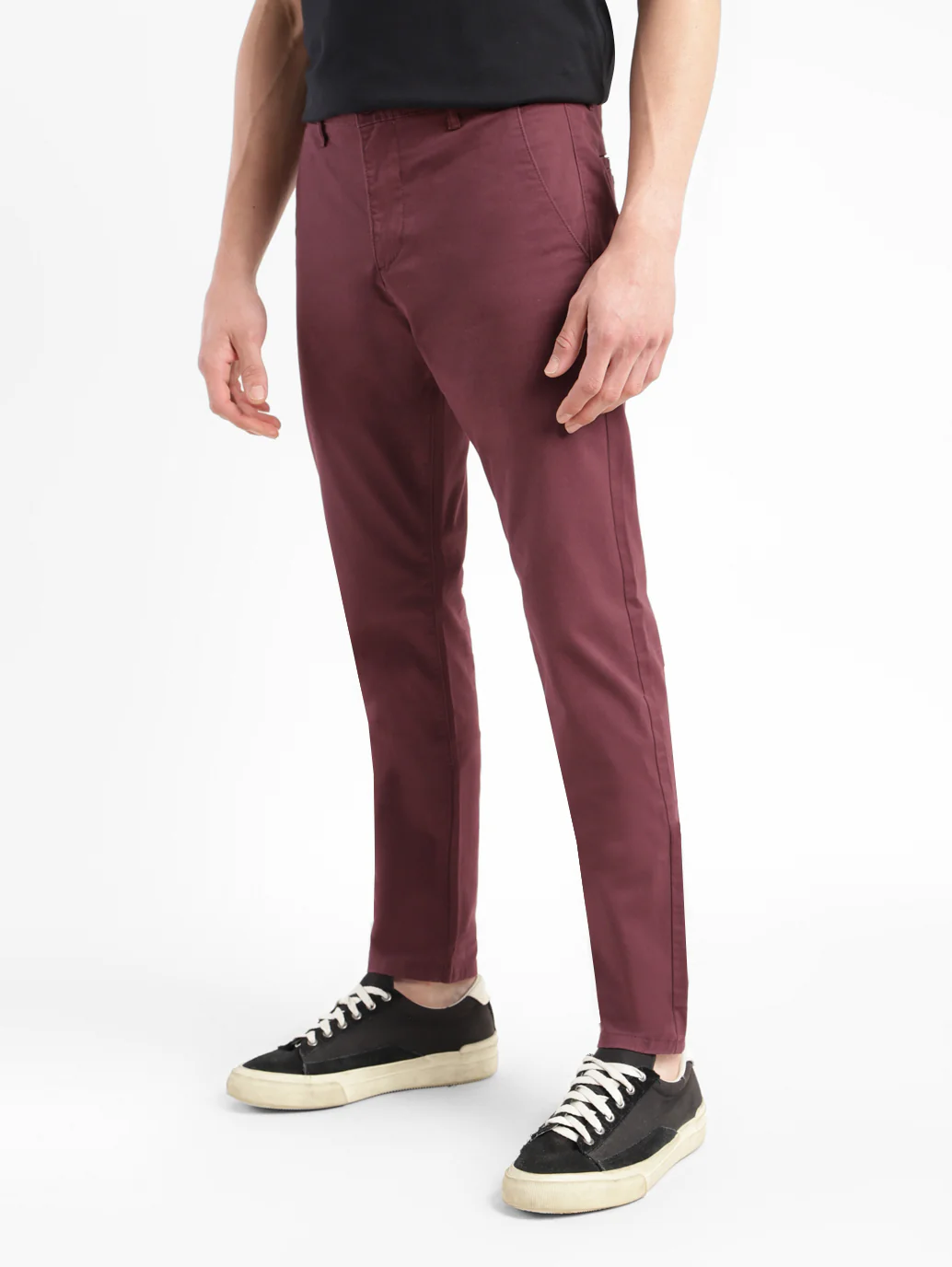 Men's 512 Maroon Slim Tapered Fit Chinos - Image 5