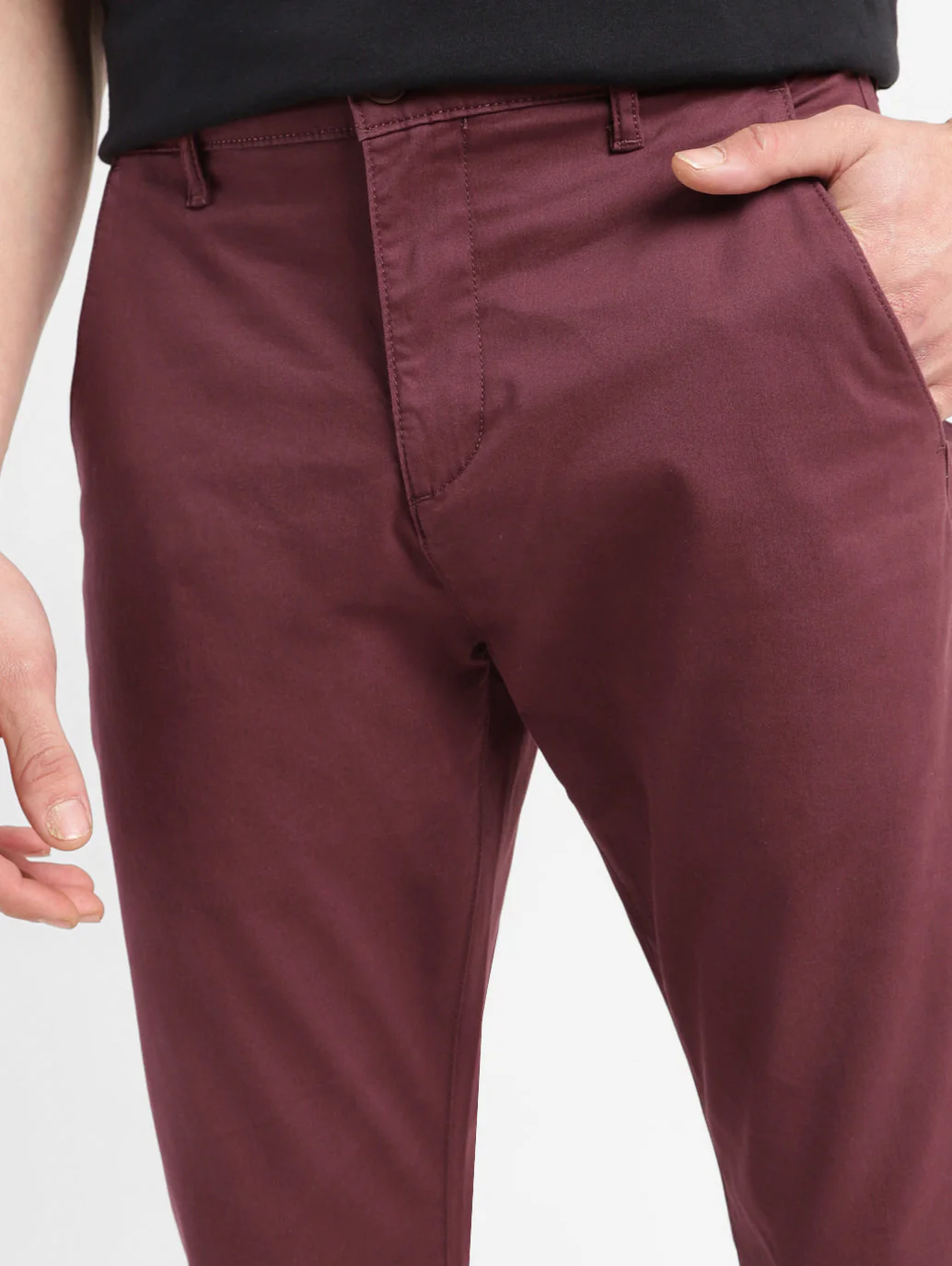 Men's 512 Maroon Slim Tapered Fit Chinos - Image 6