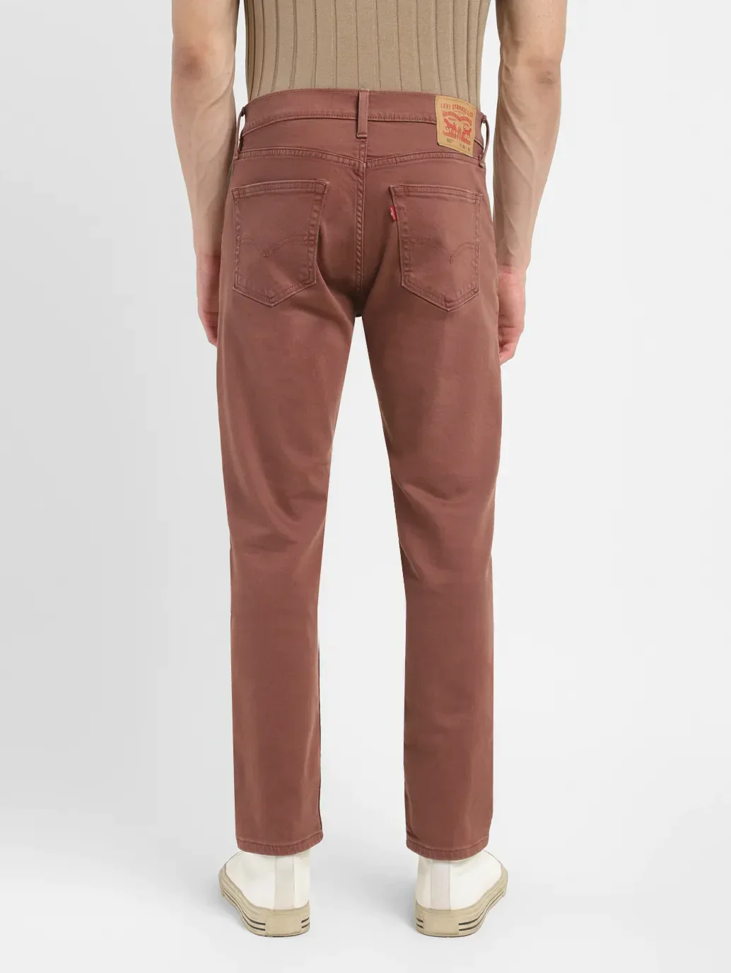 Men's 512 Brown Slim Tapered Fit Mid Rise Jeans - Image 3