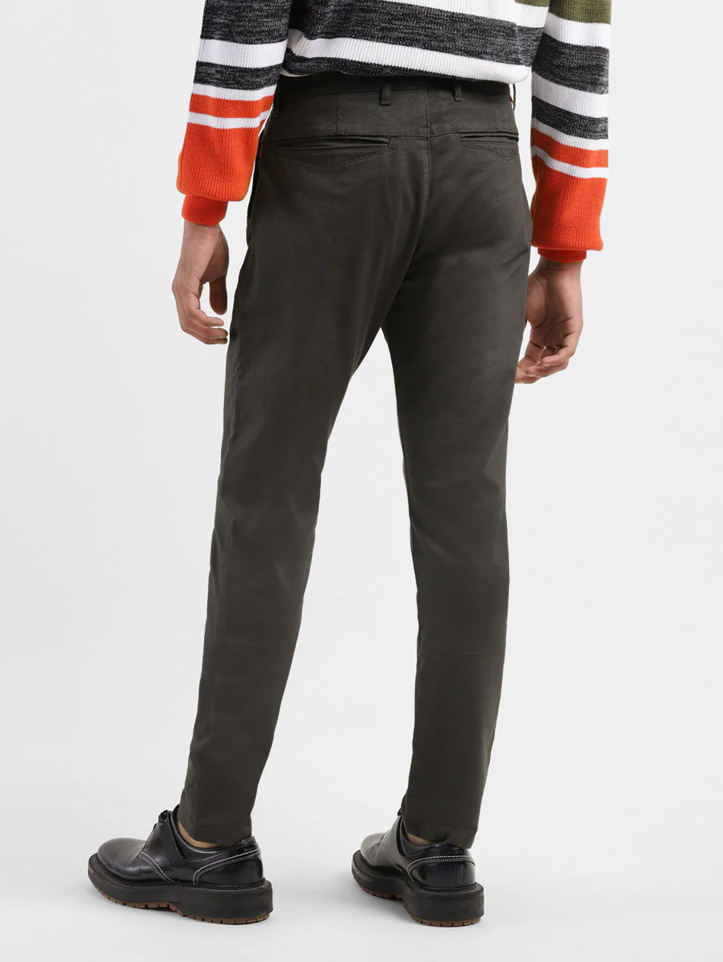 Men's 512 Brown Slim Tapered Fit Trousers - Image 3