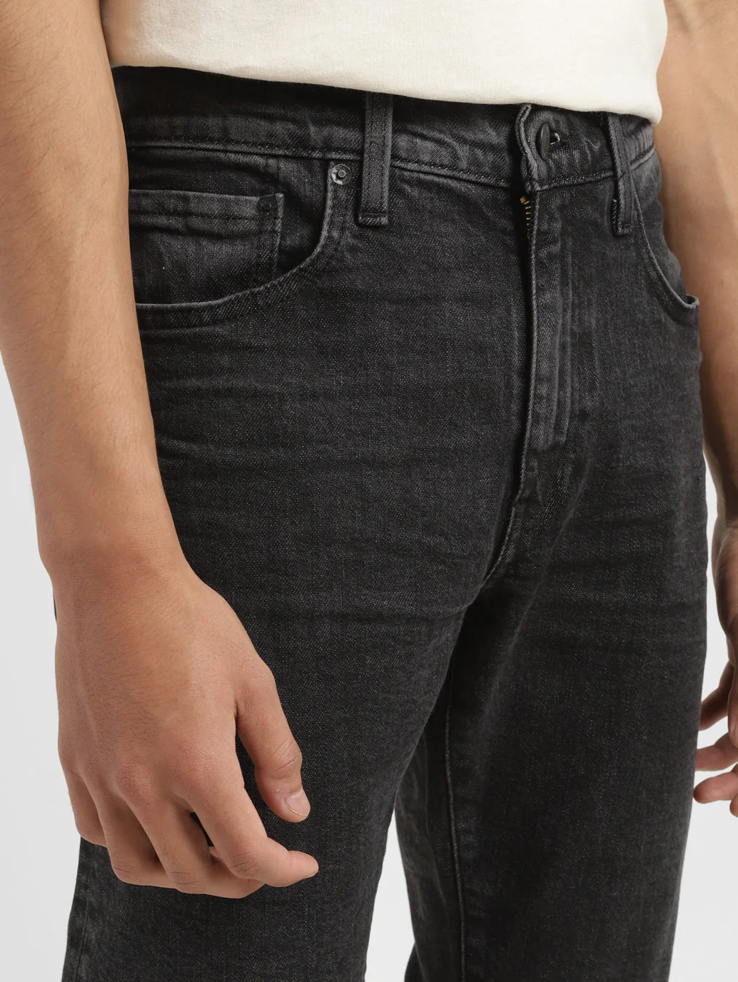 Men's 512 Charcoal Grey Slim Tapered Fit Mid Rise Jeans - Image 5