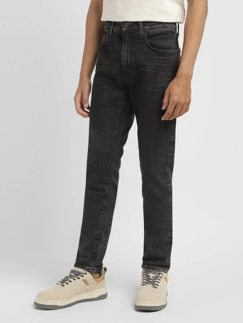 Men's 512 Charcoal Grey Slim Tapered Fit Mid Rise Jeans - Image 6