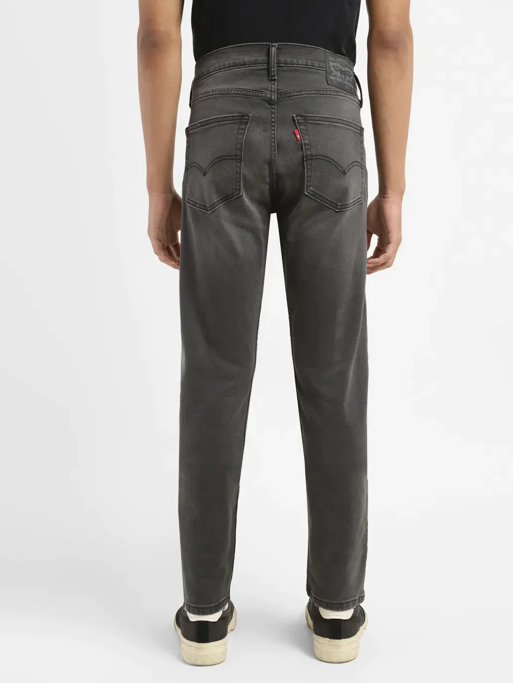 Men's 512 Charcoal Grey Slim Tapered Fit Mid Rise Jeans - Image 3
