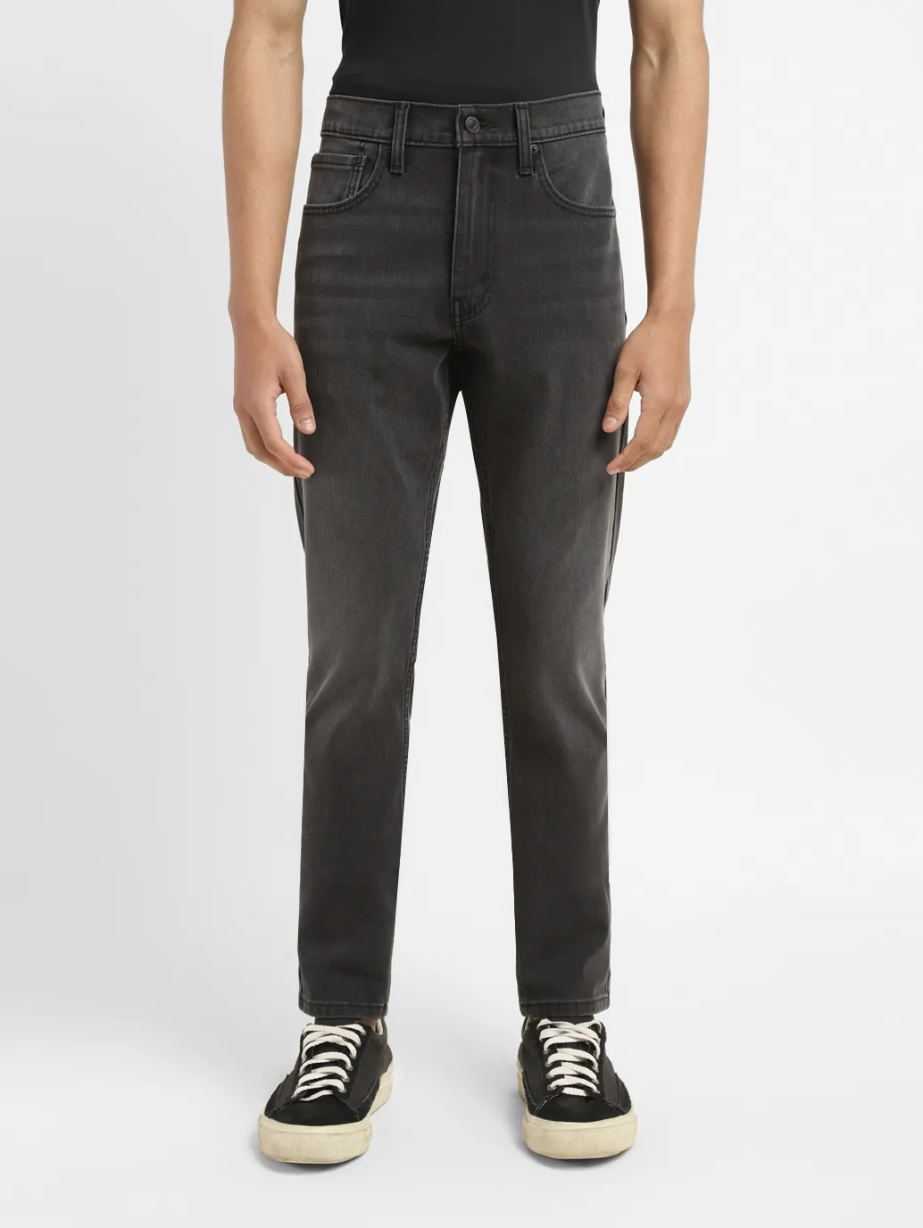 Men's 512 Grey Slim Tapered Fit Mid Rise Jeans - Image 2