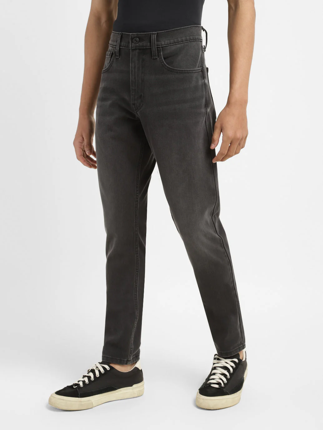 Men's 512 Grey Slim Tapered Fit Mid Rise Jeans - Image 6