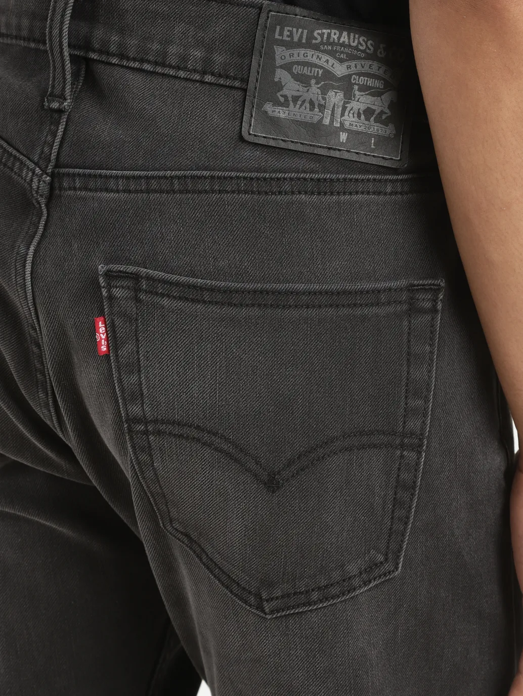 Men's 512 Grey Slim Tapered Fit Mid Rise Jeans - Image 7