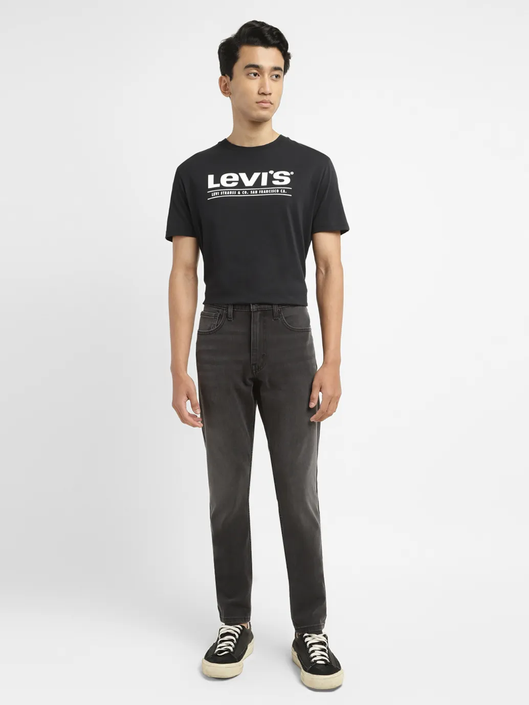 Men's 512 Grey Slim Tapered Fit Mid Rise Jeans - Image 8